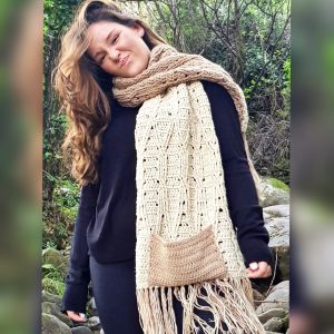 bufanda tejida a crochet