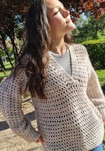 jersey tejido a crochet caladito cukicrochet ganchillo