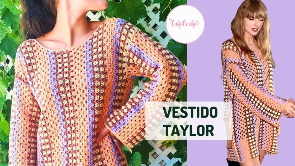 vestido crochet taylor ganchillo